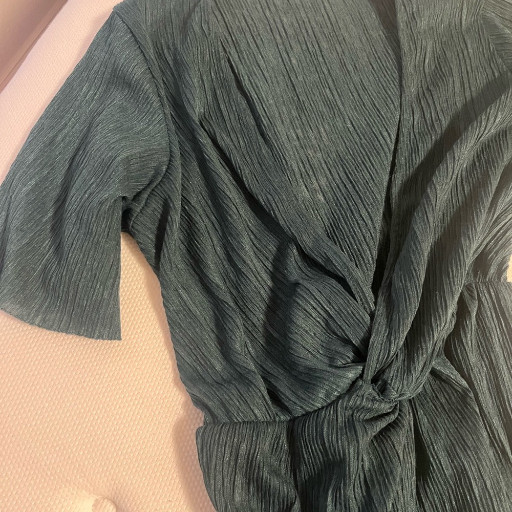 Lush Teal Midi Dress